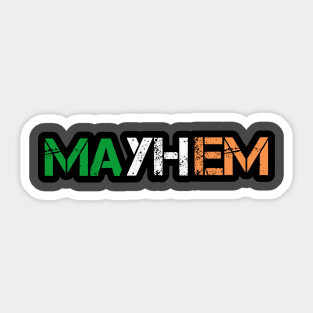 Mayhem Irish Version Sticker